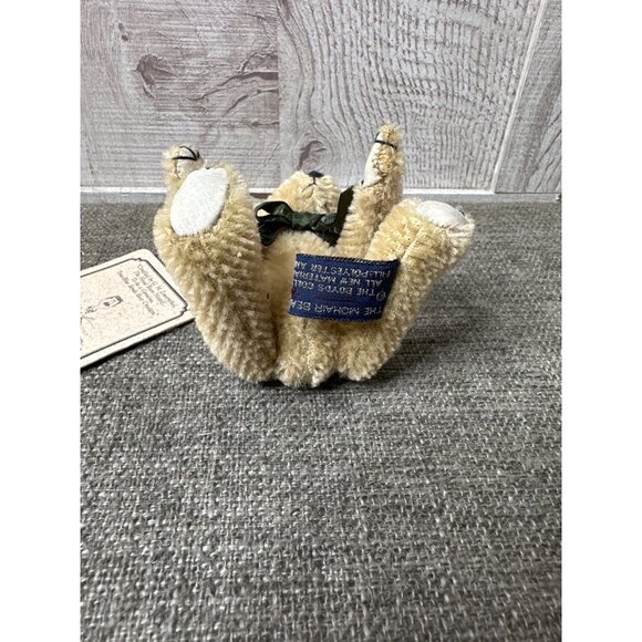 Boyds Bear Mohair Bear Collection Orville Bearington Jointed Plush Green Bow - Picture 5 of 11